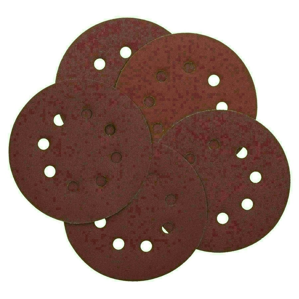 image 1 of 125mm 5" Hook And Loop Sanding Sander Abrasive DA Discs Fine 120 Grit 50pc