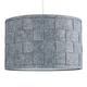 image 1 of ValueLights Monza Grey Ceiling Pendant Shade & Bulb