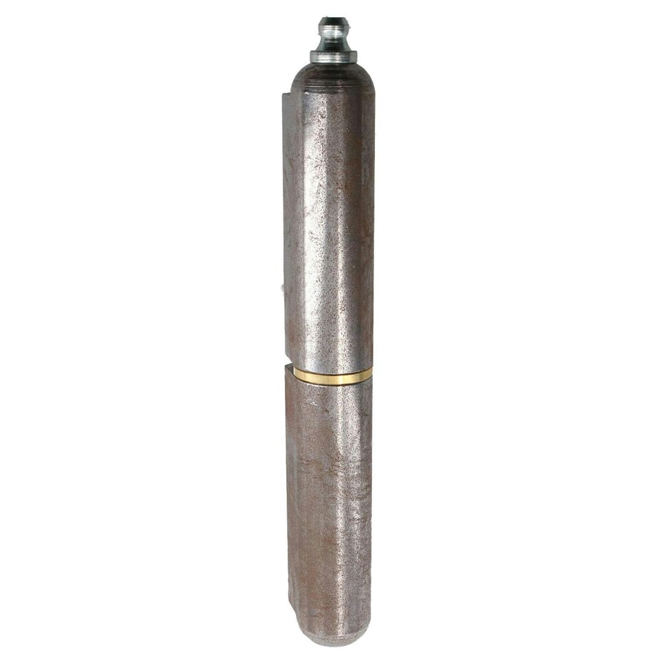 image 1 of 2 PACK Lift Off Bullet Hinge with Grease Nipple Weld On 18x135mm Door Silver