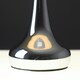 image 1 of ValueLights Teardrop Pair of Chrome Touch Table Lamps with Mustard Shade Yellow