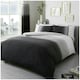 image 1 of VELVETIO Urban Ombre Duvet Cover Set Reversible Polycotton Easy Care Beddings Grey | Super King