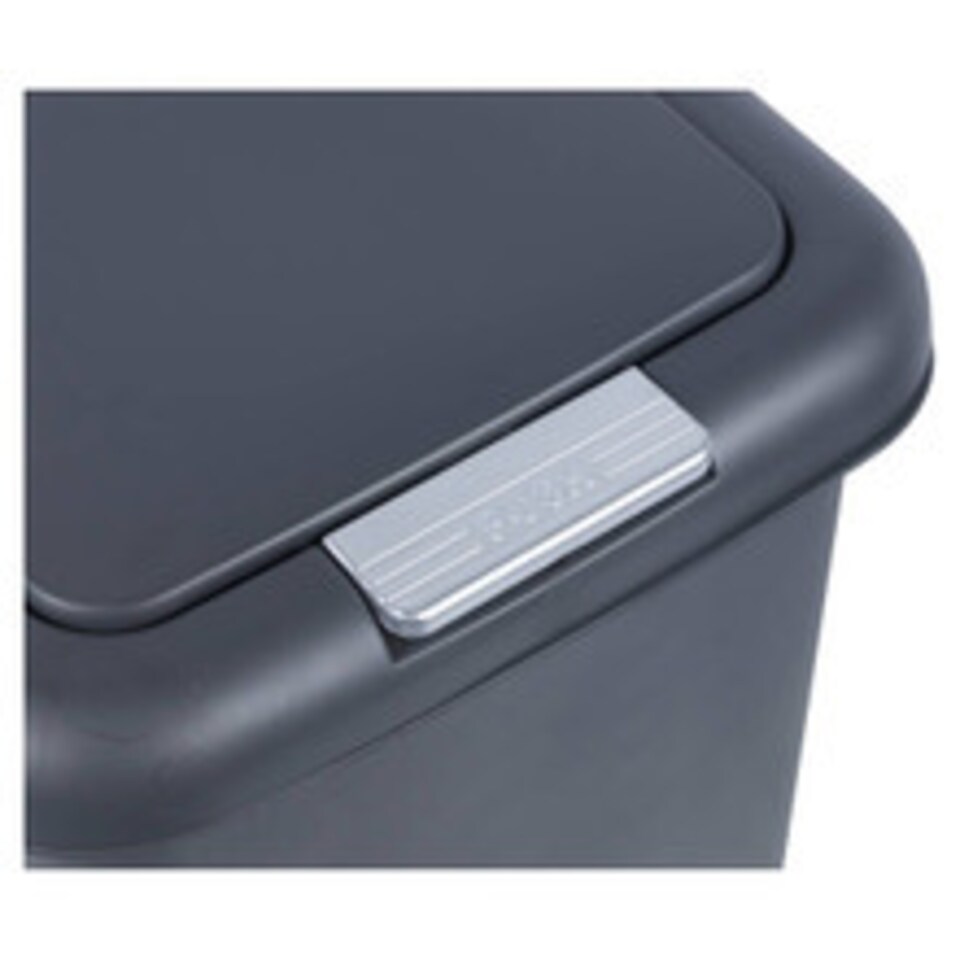 image 1 of Easy Open Plastic Kitchen Pedal Bin | Black | 45L | 1