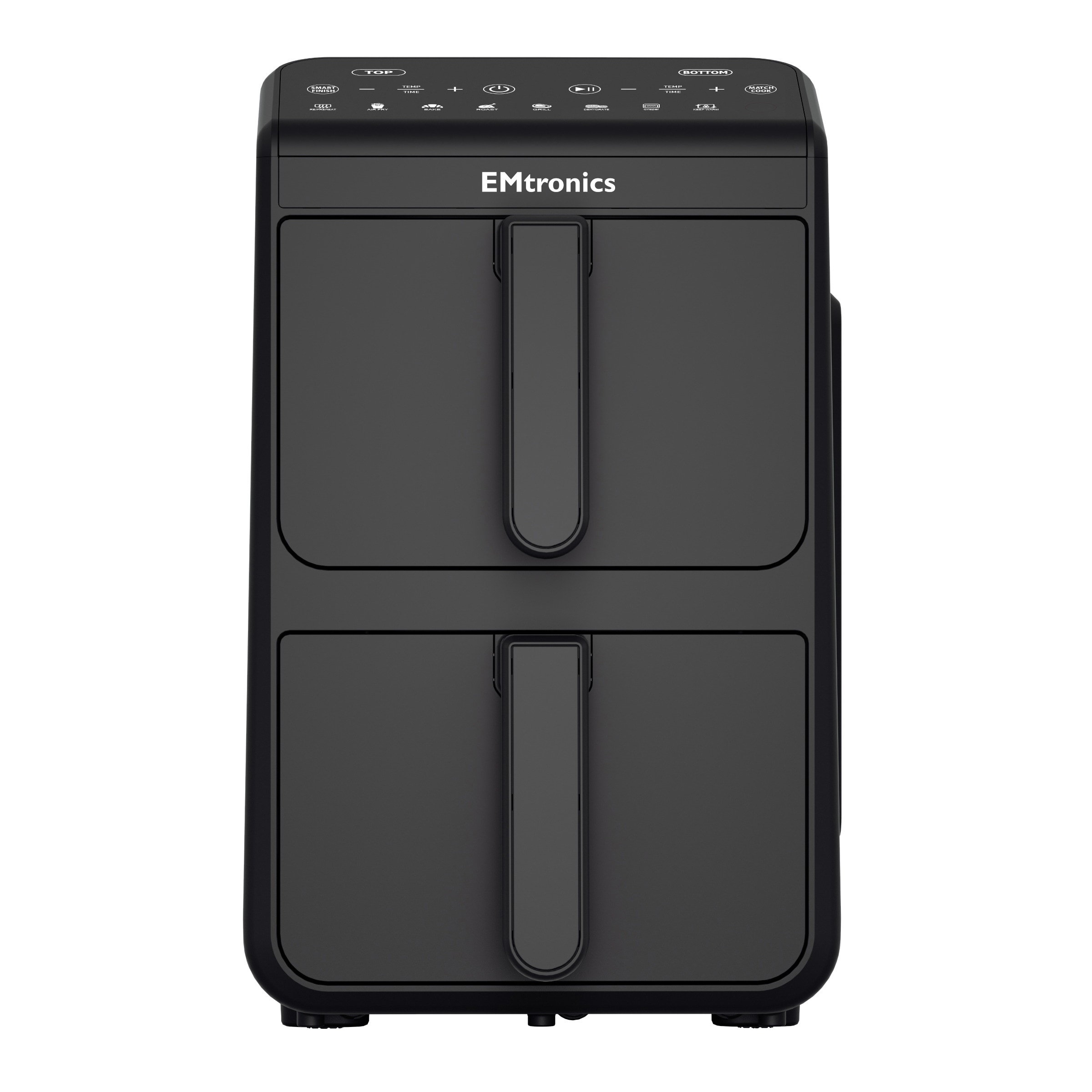 EMtronics 10L Stack Dual Air Fryer - Black