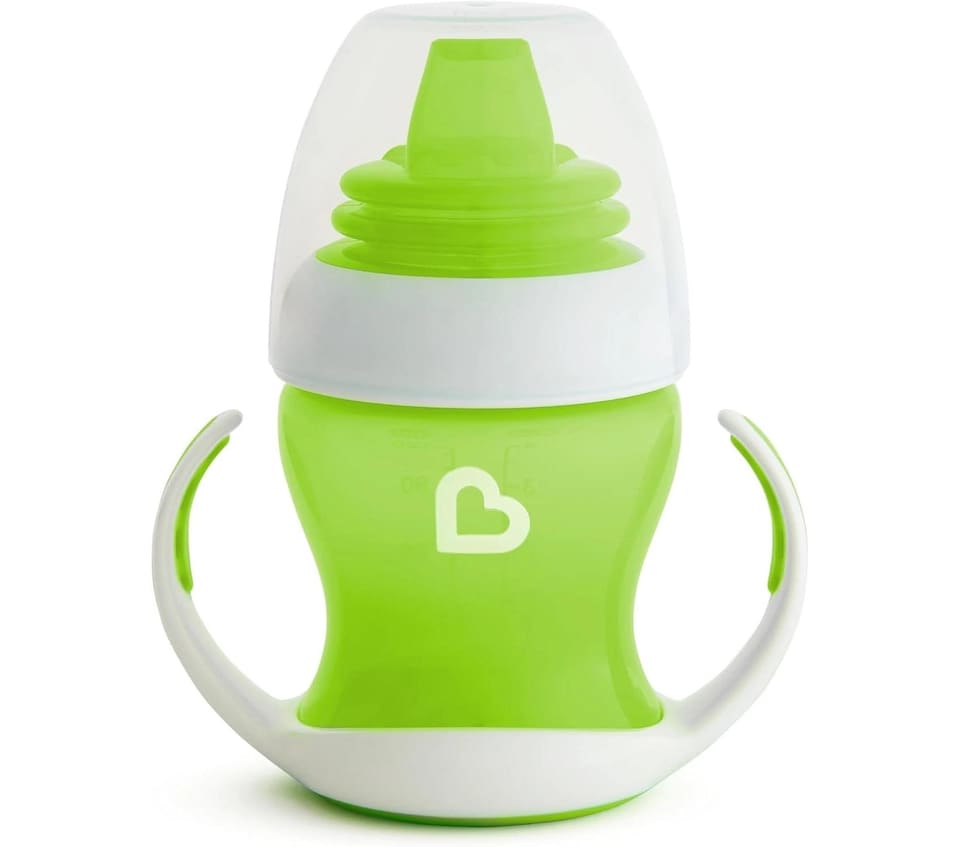 image 1 of Munchkin Baby Drinking Drink Trainer Gentle Transition Cup 125ml Green 4m+