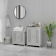 image 8 of kleankin Bathroom Cabinet, Freestanding Floor Cabinet with Storage, Grey | Grey | Grey