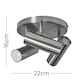 image 3 of ValueLights Modern 3 Way Adjustable Satin Nickel Round Plate Ceiling Spotlight