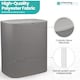 image 3 of 90L Laundry Basket with Lid & 2 Removable Bags, Washing Bin with Plastic Frame