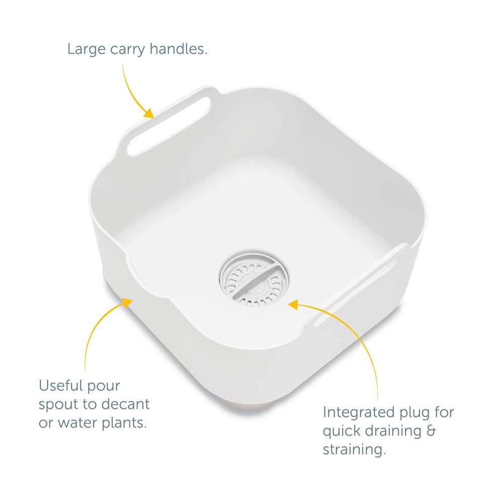 image 1 of ReBorn Recycled Washing Up Bowl | Cream | Stone