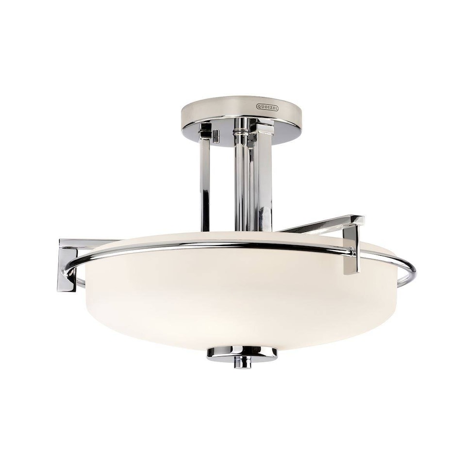 image 1 of Taylor 3 Light Semi Flush Light - Polished Chrome Finish, G9
