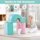 image 7 of COSTWAY 5 Pieces Kids Climb Crawl Foam Play Set Colorful Children Educational Software
