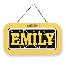 History & Heraldry Light Up Neon Name Sign - Emily