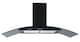 image 3 of Cookology 100cm Black Curved Glass Chimney Cooker Hood - Energy Rating A