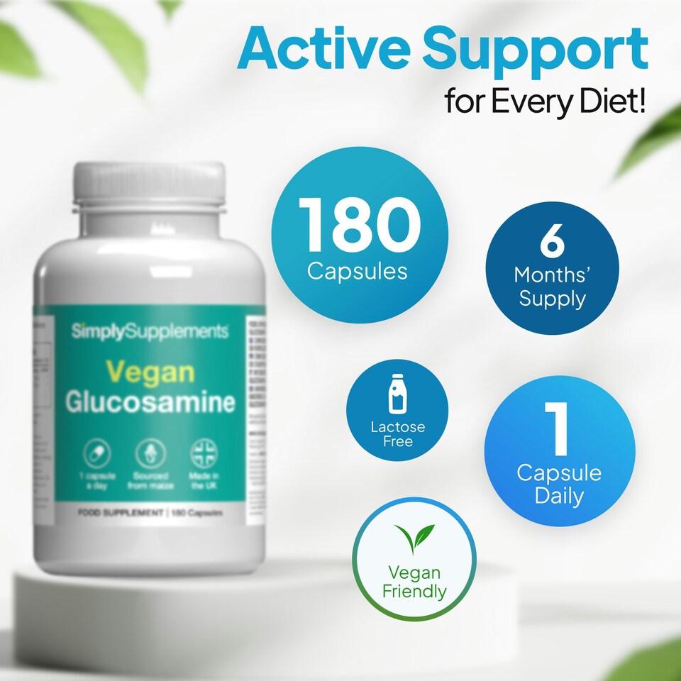 image 1 of Vegan Glucosamine - 180 Capsules