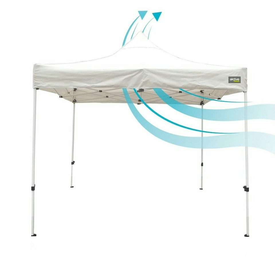 image 1 of Gazebo Colorbaby Foldable Adjustable height Steel 300 x 300 x 220 cm