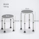 image 7 of HOMCOM 360 Degree Swivel Shower Stool with Non-Slip Feet for Disabled, Grey