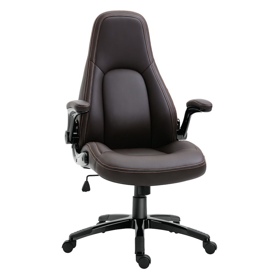 image 1 of Vinsetto High Back Office Chair Adjustable Height Swivel Chair w/ Tilt Function
