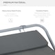 image 5 of Outsunny Single Texteline Outdoor Hammock Bed Patio Sun LoungerRocker Grey