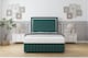 image 1 of Sloomy Boston Chrome Emerald Plush Divan Bed With Mattress No Drawers With 54" Floor Standing Headboard & 12" Matching Footboard 4' Small Double | Green | Emerald | Small Double | 1
