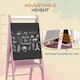 image 4 of AIYAPLAY Three-in-One Easel for Kids, with Paper Roll, Adjustable Height - Pink 
