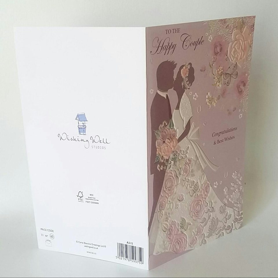image 1 of To The Happy Couple Wedding Greetings Card