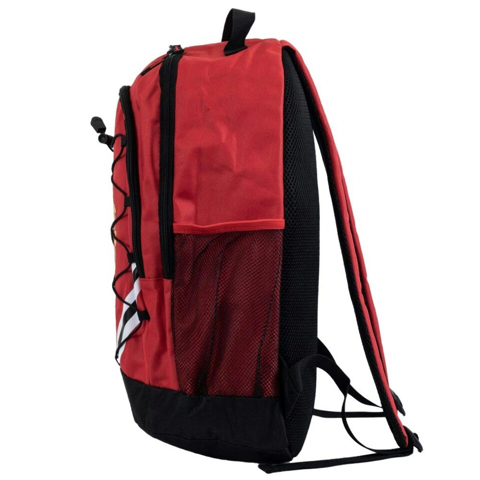 image 1 of Manchester United FC Core Stripe Backpack - Red/Yellow/Black - One Size