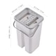 image 2 of Living and Home Wet Dry Flat Mop Bucket Set Floor Cleaning | White