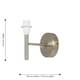 image 3 of Set of 2 Brea - Antique Brass Wall Light Fittings Only Bronze