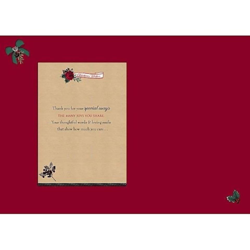 image 1 of Mum - Nice Verse Hand Finished Nice Verse New Christmas Greeting Card