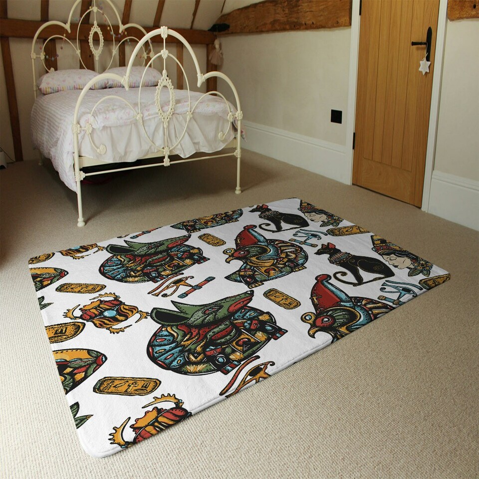 image 1 of Queen Cleopatra. History background (Rug) Multi | XL: 160x230cm