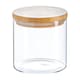 image 1 of Argon Tableware Scandi Glass Storage Jar with Wooden Lid - 550ml