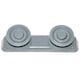 image 3 of SPARES2GO Basket Slide Rail Runner Guide Wheels for Logik LDW45 LDW60 LF674 Dishwasher (1 Set)