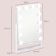image 5 of HOMCOM Hollywood Vanity Mirror with Lights, 3746 cm Lighted Makeup Mirror with 3 Colour, 12 LED Bulbs, 10 Magnifying, USB Charging Port, Phone Holder