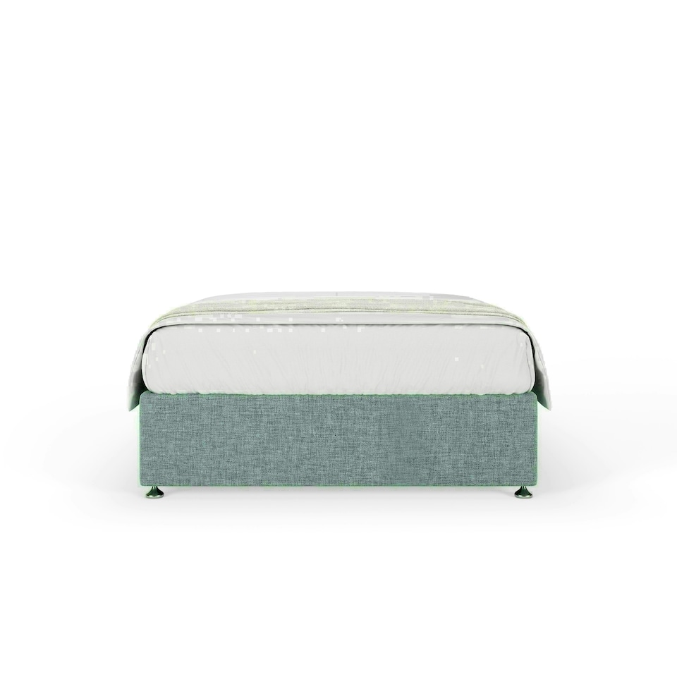 image 1 of Duckegg Linen No Drawer Divan Base Super King