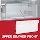 image 3 of Beko Freezer Drawer Front Basket Handle Cover 445mm x 190mm Clear