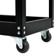 image 3 of Living and Home 3-Tier Rolling Tool Cart Storage Organizer - Black