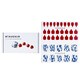 image 1 of Nail Sticker (patterned) - # Shell We Burgundy Pedi - 36pcs Multi