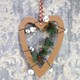 image 6 of 23cm Light Brown Heart Hanging Decorations Gold