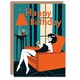image 1 of Wine Lover Cocktail Dress Living Room Her Birthday Card