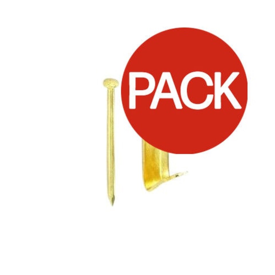 Securpak Picture Hooks (Pack of 15) - Gold - One Size