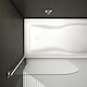image 5 of 800x1400mm 180 Pivot Chrome Shower Bath Screen Tempered Glass Door Panel
