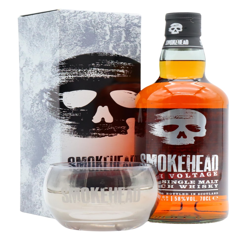 Smokehead - High Voltage Islay Single Malt Scotch Whisky (Includes Branded Glass)