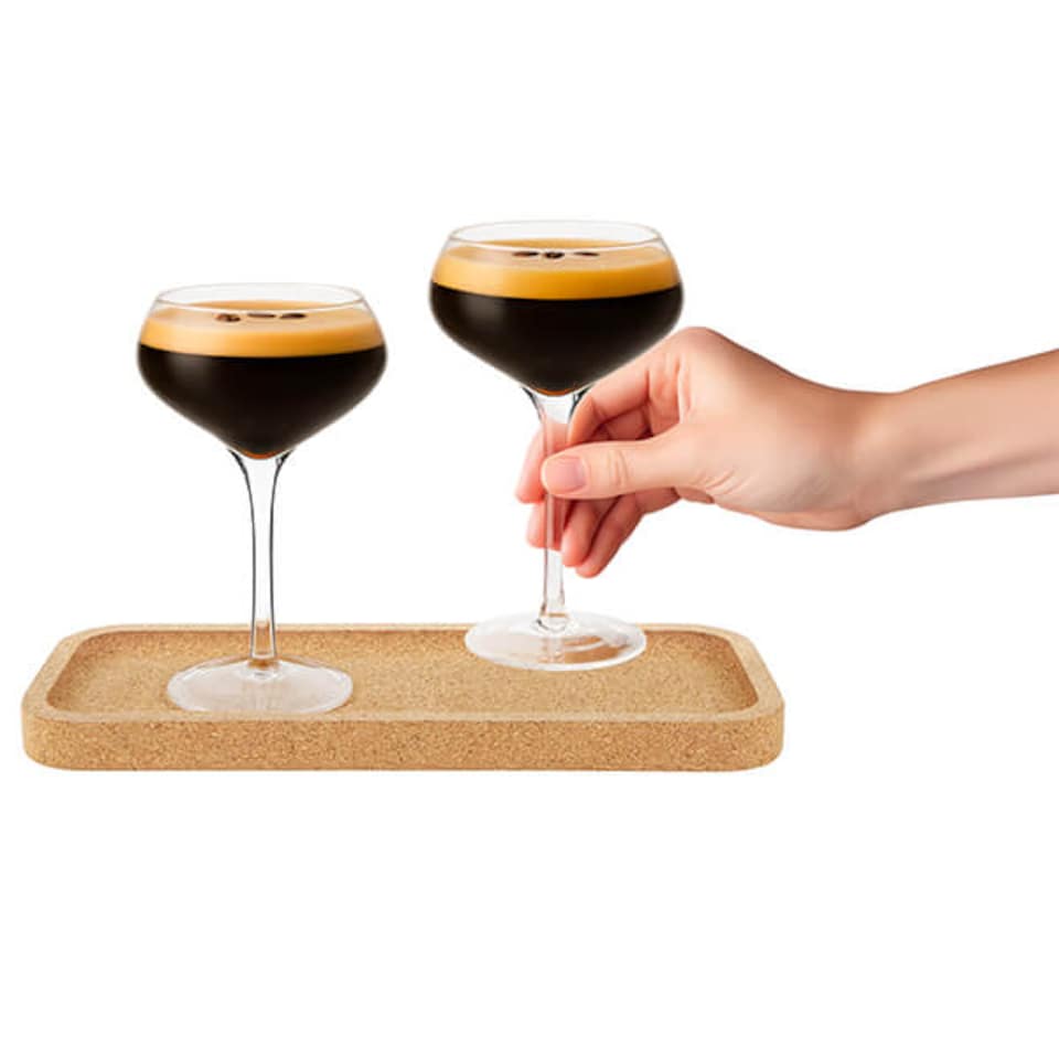 image 1 of Final Touch Set of 2 Espresso Martini Flight Glasses