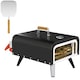 image 1 of Outsunny Outdoor Tabletop Gas Pizza Oven with 12" Pizza Stone & Peel, Black