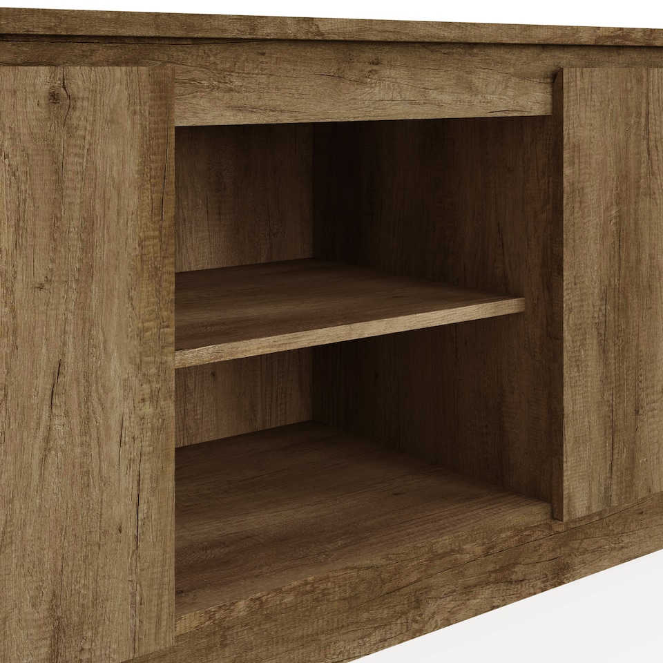 image 1 of Canyon Oak TV Unit | Brown | Grey Oak