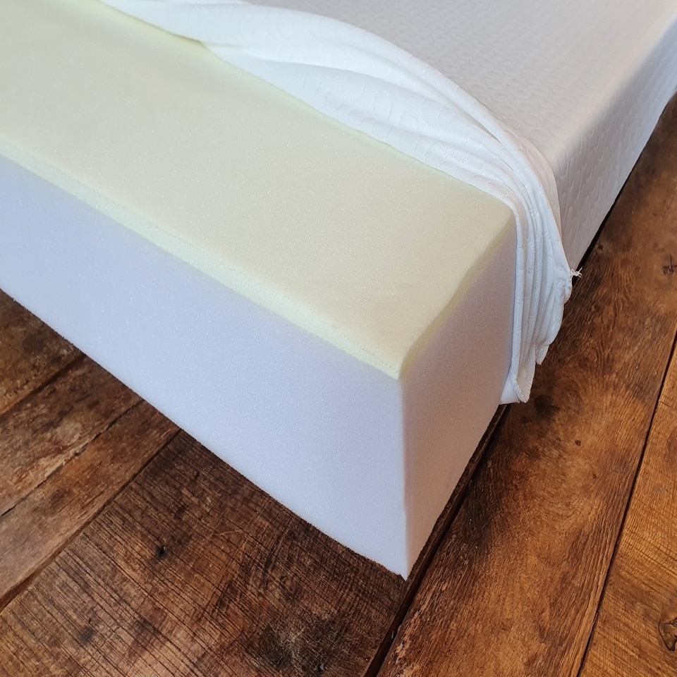 image 1 of Visco Elastic Memory Foam Replacement Sofa Bed Mattress, Folding Sofabed, Metal Action Settee Matress 7cm Thick N/A | Double