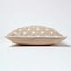 image 3 of Homescapes Cotton Beige Stars Cushion Cover - 45 x 45 cm | Cream | Beige | 45 x 45 cm