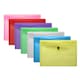 image 2 of Pack of 12 Janrax A4 Yellow Document Wallets - Button Stud Folder