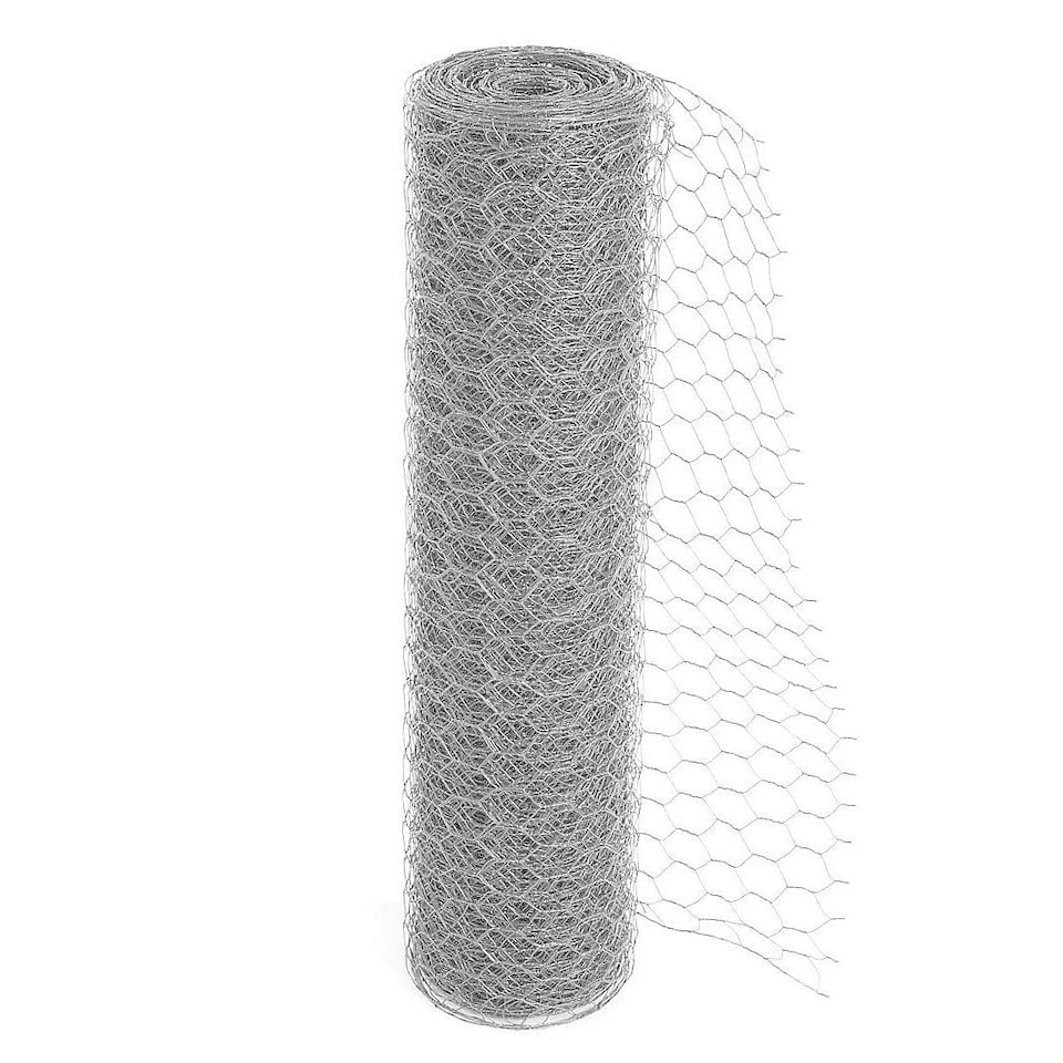 image 1 of 5m x 60cm x 25mm Galvanised Steel Chicken Garden Wire Netting / Fencing