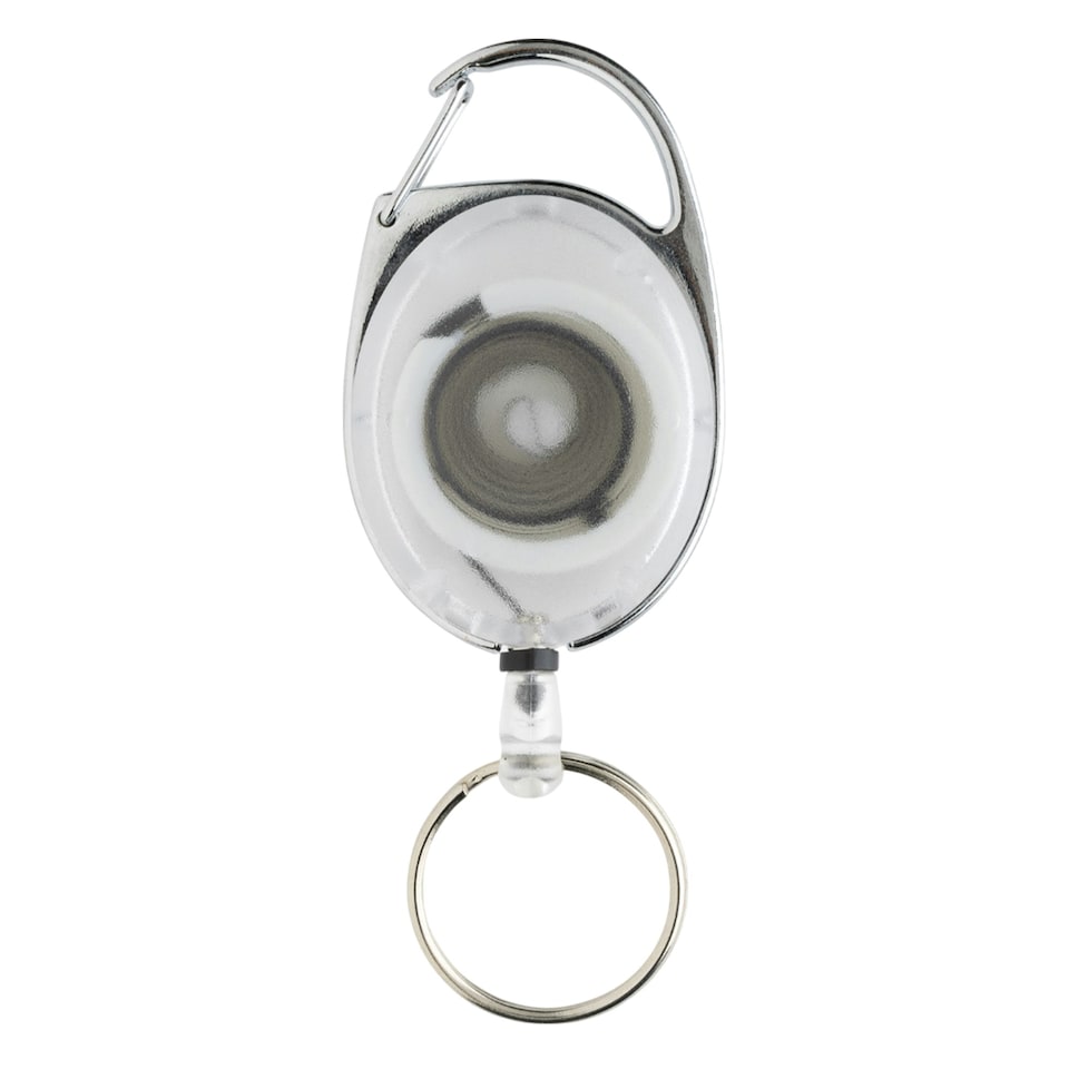 image 1 of XD Collection Recycled ABS Plastic Keyring - White - One Size