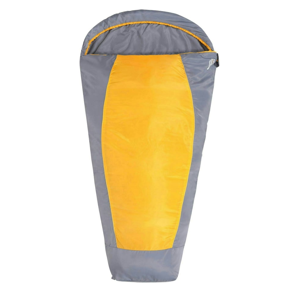 image 1 of Mountain Warehouse Traveller 50 Sleeping Bag Mummy Shaped Windproof Camp Bed Long Length Blue | Teal